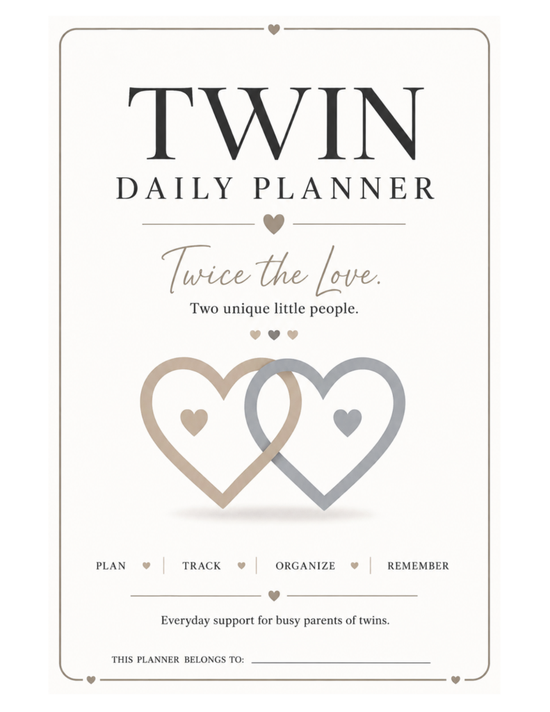 Twin Daily Planner – Printable Twin Baby Organizer