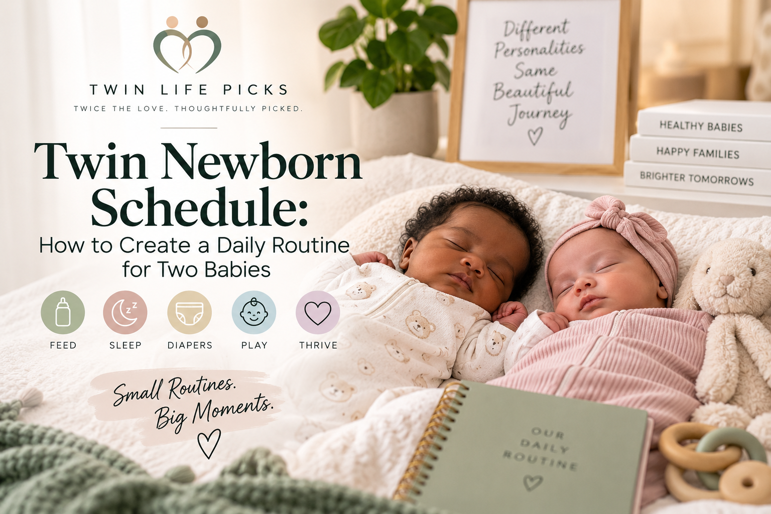 Twin Newborn Schedule: How to Create a Daily Routine for Two Babies