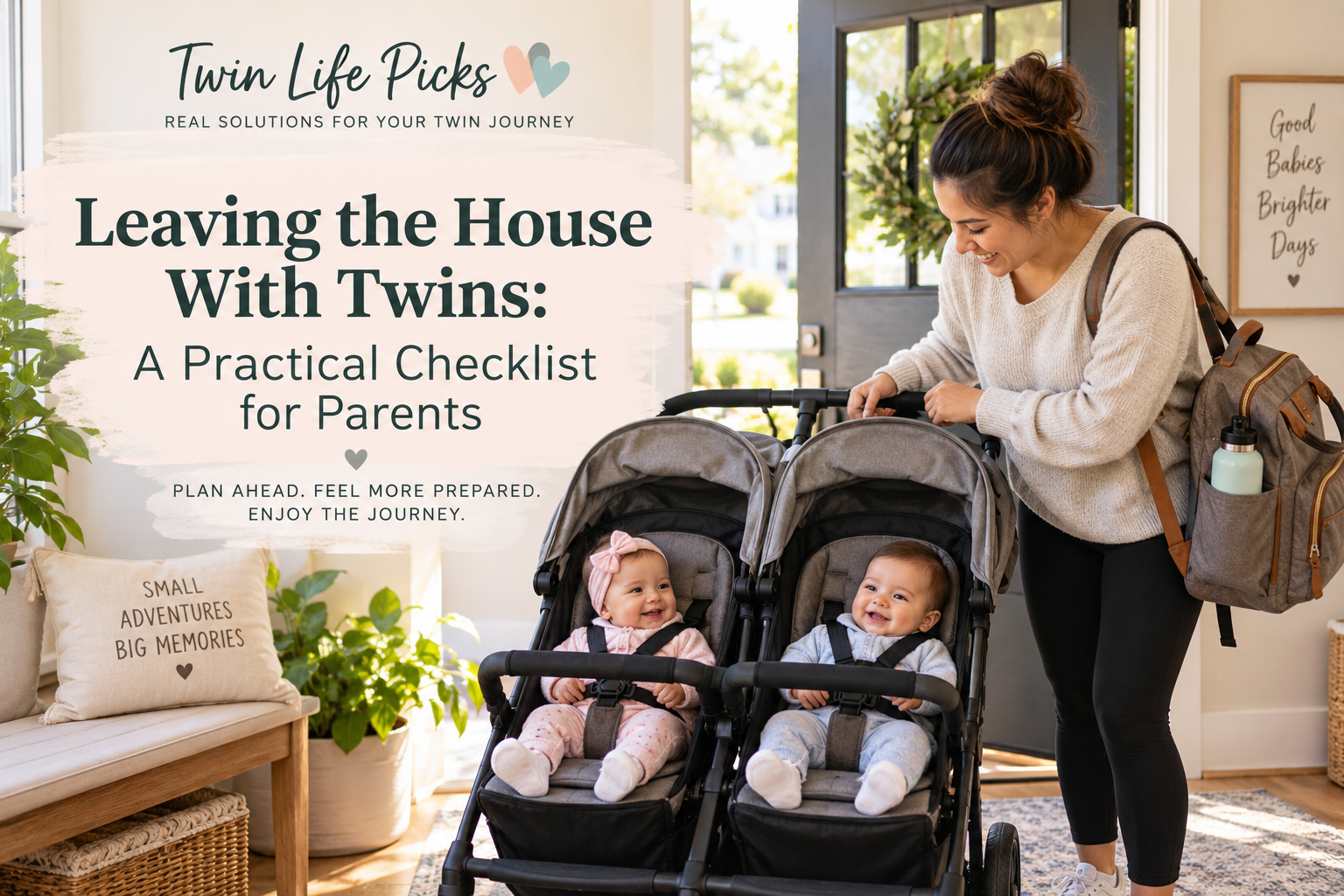 Leaving the House With Twins: A Practical Checklist for Parents