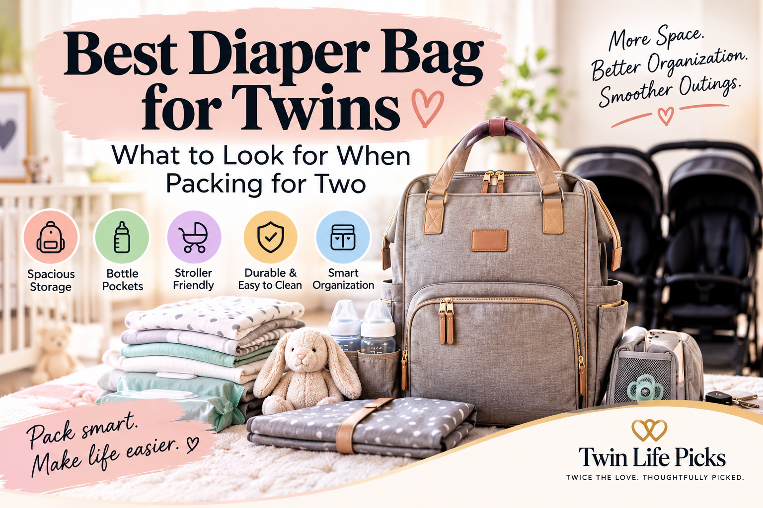 Best Diaper Bag for Twins: What to Look for When Packing for Two